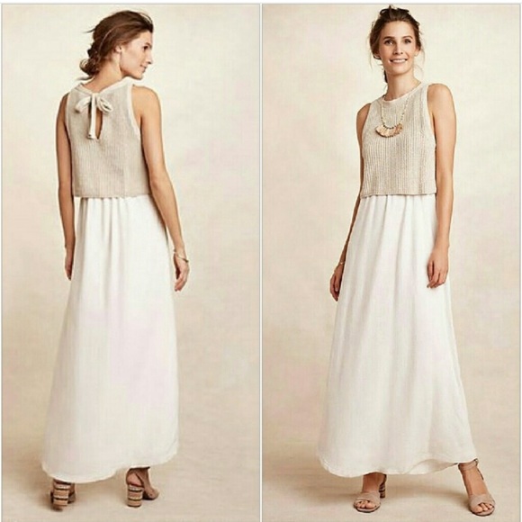 Anthropologie Layered Sweater and Gauze Dress by Moth - Picture 1 of 7